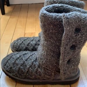 women's ugg lattice cardy knit boots